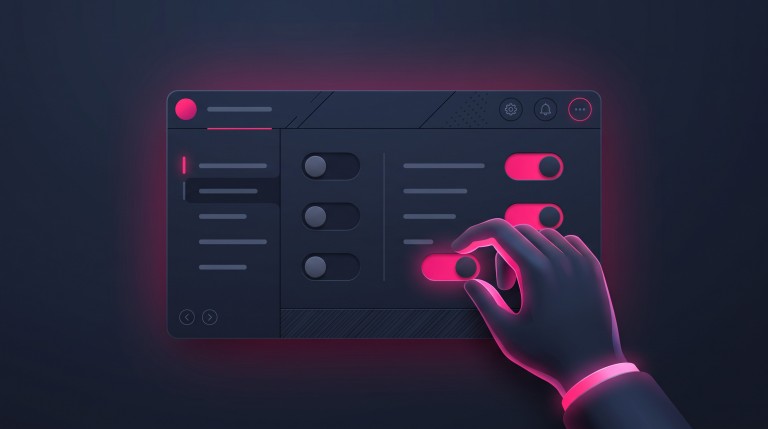A Meta ads settings panel with several toggle switches being flipped to the off position, taking back control.