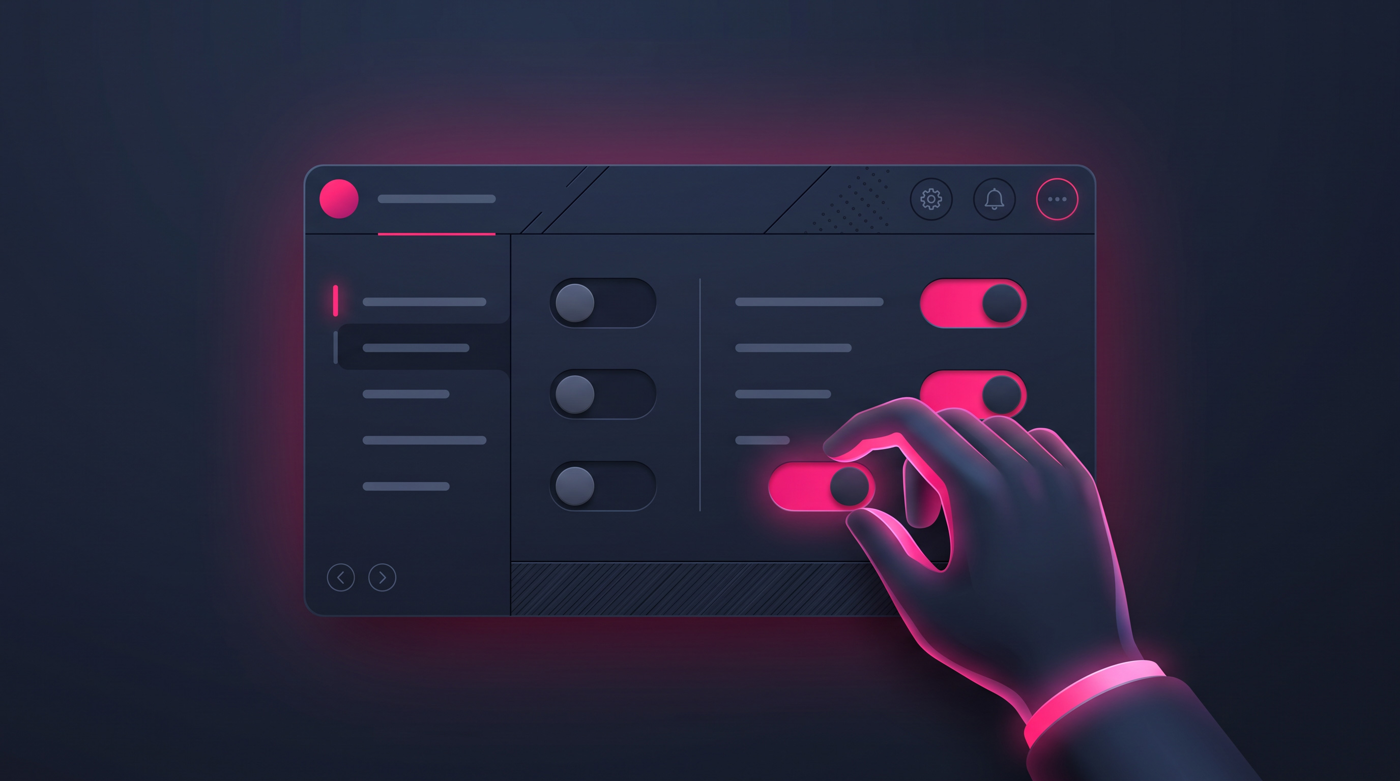 A Meta ads settings panel with several toggle switches being flipped to the off position, taking back control.
